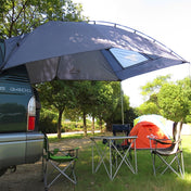 LADUTA Outdoor Self-Driving Tour Barbecue Camping Car Side Tent Car Tail Extension Tent Supplies(Painted Silver) Eurekaonline