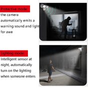 LC1C Garden Lamp Floodlight Camera Outdoor Home Monitor Night Vision Waterproof Family Surveillance Camera, CN Plug(1080P) Eurekaonline
