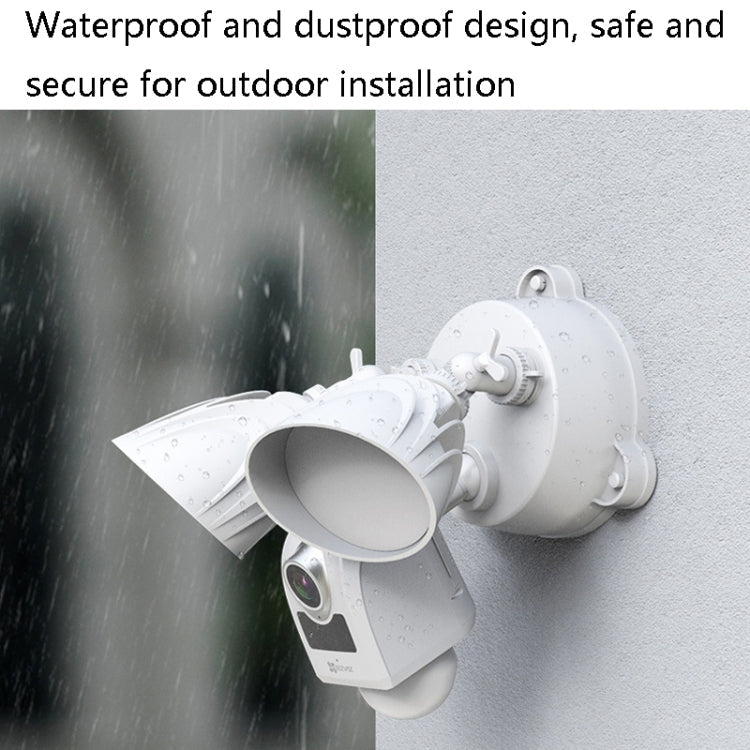 LC1C Garden Lamp Floodlight Camera Outdoor Home Monitor Night Vision Waterproof Family Surveillance Camera, CN Plug(1080P) Eurekaonline