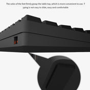 LEAVEN K28 61 Keys Gaming Office Computer RGB Wireless Bluetooth + Wired Dual Mode Mechanical Keyboard, Cabel Length:1.5m, Colour: Red Axis (White) Eurekaonline