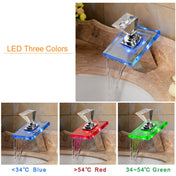 LED Waterfall Faucet Colorful Temperature Control Color-changing Anti-scalding Faucet Eurekaonline