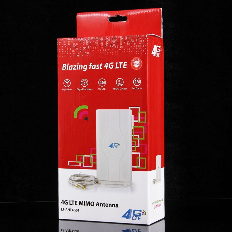 LF-ANT4G01 Indoor 88dBi 4G LTE MIMO Antenna with 2 PCS 2m Connector Wire, CRC9 Port Eurekaonline