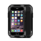 LOVE MEI for  iPhone 7 Professional and Powerful Dustproof Shockproof Anti-slip Metal Protective Case(Black) Eurekaonline