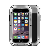 LOVE MEI for  iPhone 7 Professional and Powerful Dustproof Shockproof Anti-slip Metal Protective Case(Silver) Eurekaonline