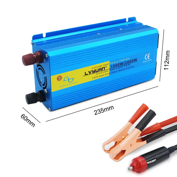 LVYUAN  2000W Car Home Pure Sine Wave Solar Inverter, Specification: 12V To 220V EU Plug Eurekaonline