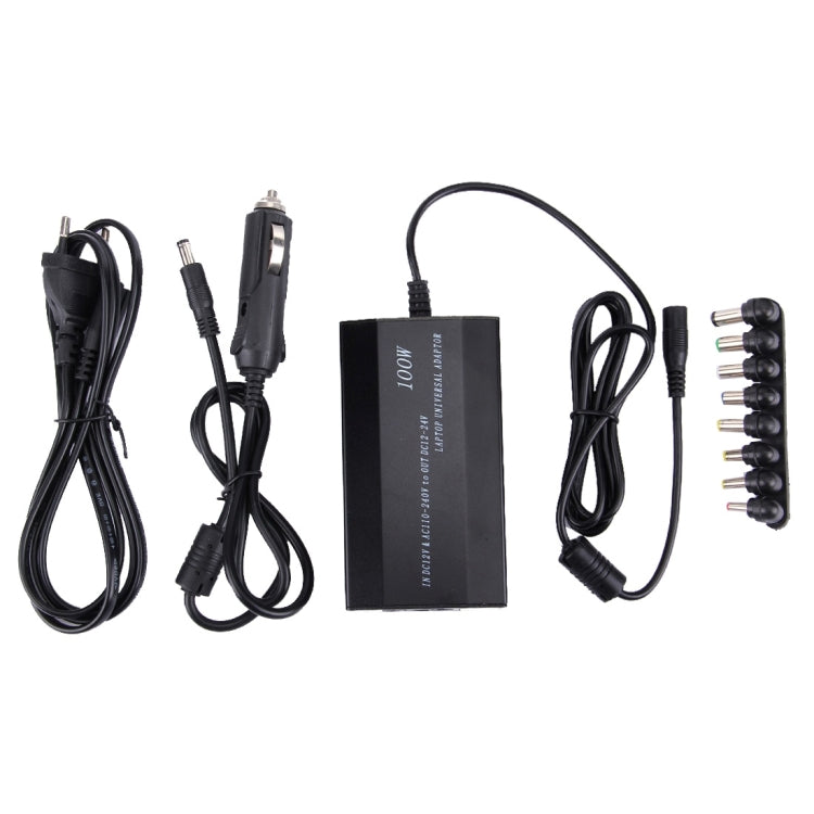 Laptop Notebook Power 100W Universal Charger with Car Charger & AC Power Adapter & 8 Power Adapters & 1 USB Port for Samsung, Sony, Asus, Acer, IBM, HP, DELL,US Plug Eurekaonline