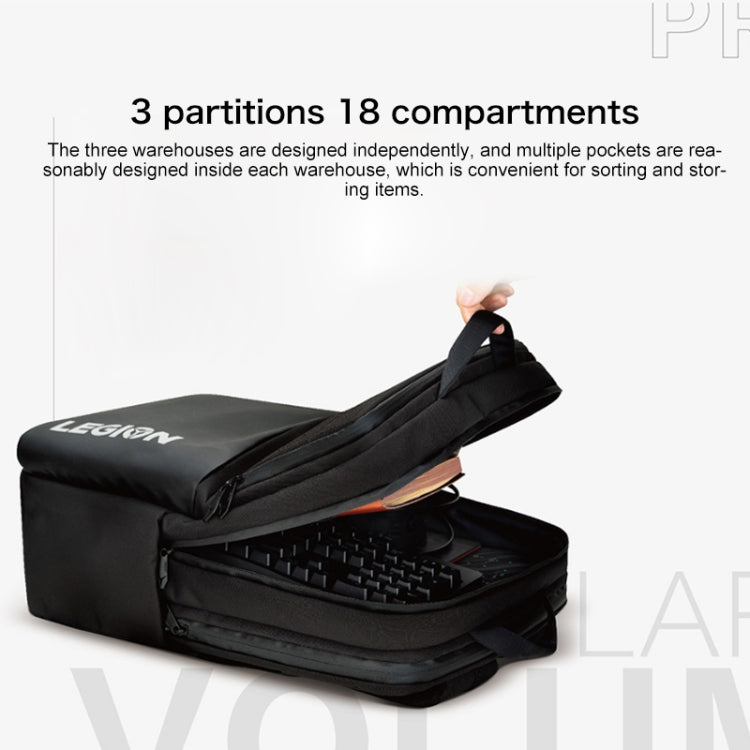 Lenovo LEGION P1 Multi-function Backpack Shoulders Bag for 17.3 inch Laptop / Y7000 / Y7000P / Y9000K (Black) Eurekaonline