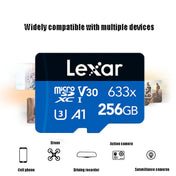 Lexar 633x 256GB High-speed Mobile Phone Camera Memory TF Card Switch Expansion Driving Recorder Dedicated Storage Flash Memory Card Eurekaonline