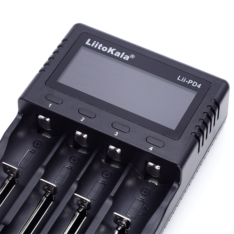 LiitoKala Lii-PD4 Nickel-hydrogen Battery Charger for Li-ion / IMR LiFePO4 26650，21700，20700, 18650, 18490, 18350, 17670, 17500, 16340(RCR123), 14500, 10440 Eurekaonline