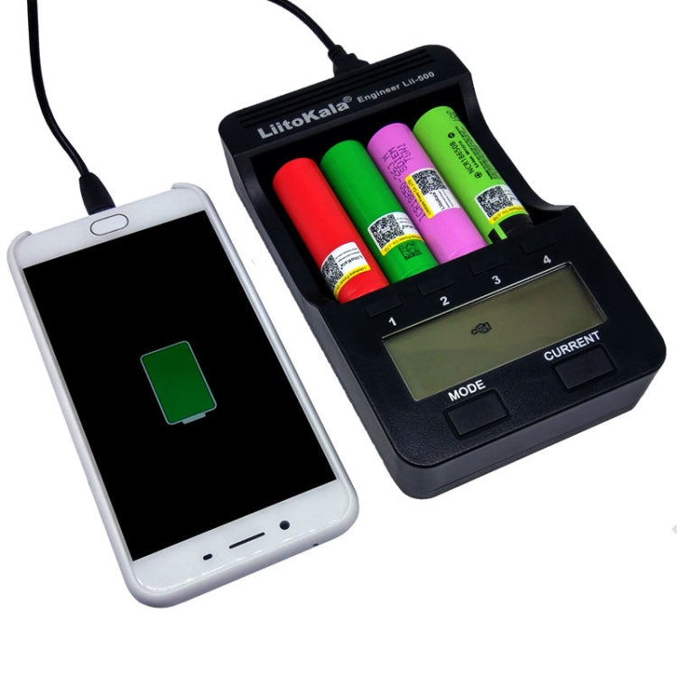 LiitoKala lii-500 Lithium Battery Charger for Li-ion IMR 18650, 26650, 16340, 14500, 10440, 18500, EU Plug Eurekaonline