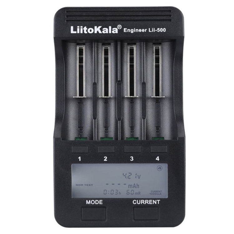 LiitoKala lii-500 Lithium Battery Charger for Li-ion IMR 18650, 26650, 16340, 14500, 10440, 18500, US Plug Eurekaonline