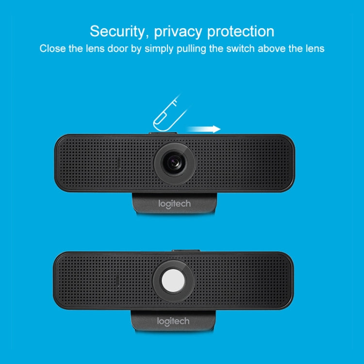 Logitech C925E 1080p HD Webcam with Integrated Security Cover(Black) Eurekaonline