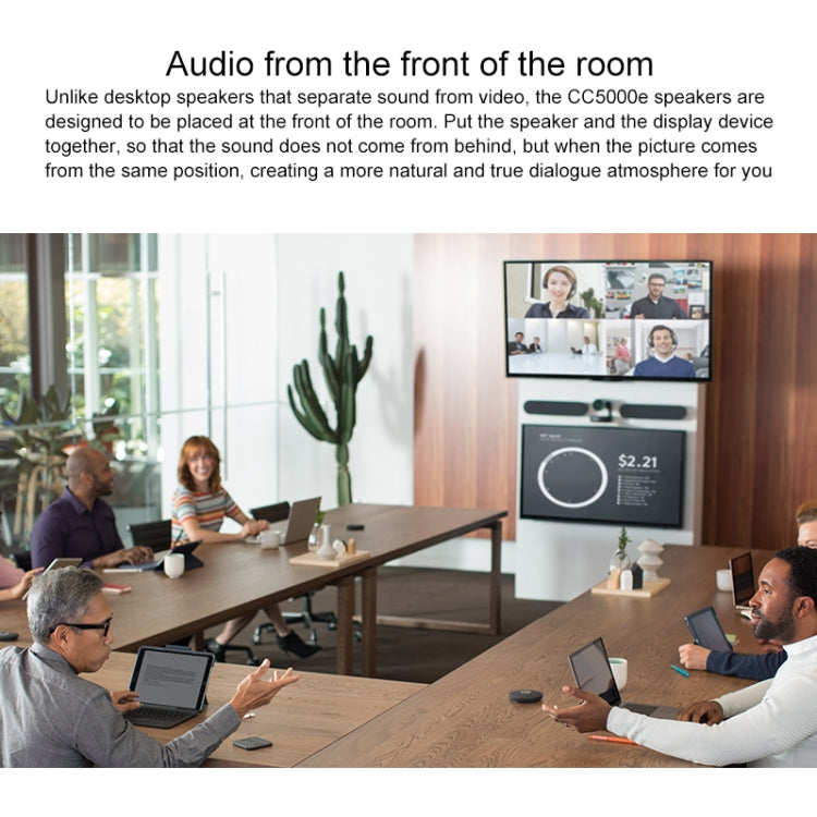 Logitech CC5000E Video Conference One-key Mute Plug-and-Play Extension Microphone Eurekaonline