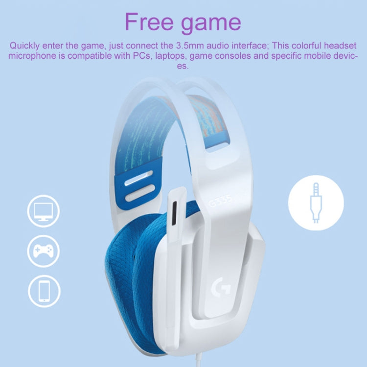 Logitech G335 Foldable Wired Gaming Headset with Microphone (Black) Eurekaonline