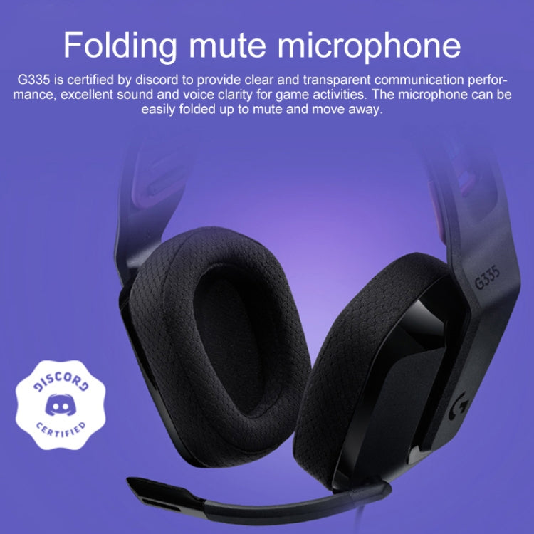 Logitech G335 Foldable Wired Gaming Headset with Microphone (Green) Eurekaonline
