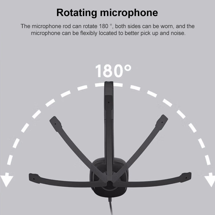 Logitech H151 Wired Headphone Single 3.5mm Earphone Gaming Headset Stereo with MIC Eurekaonline
