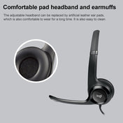 Logitech H390 USB Wired Headset Stereo Headphones with Noise-Cancelling Microphone Eurekaonline