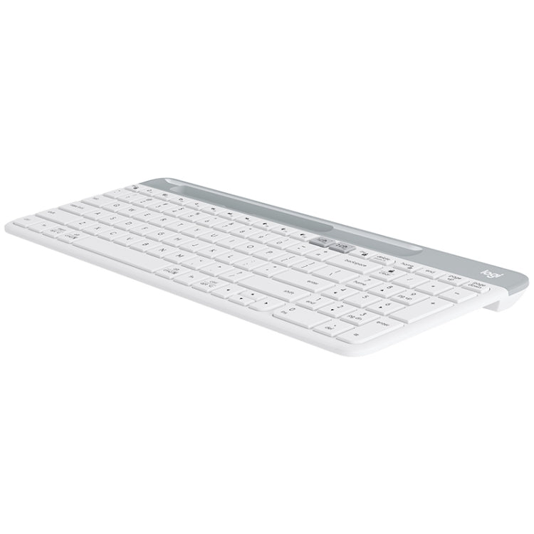 Logitech K580 Dual Modes Thin and Light Multi-device Wireless Keyboard with Phone Holder (White) Eurekaonline