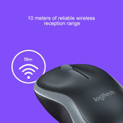 Logitech M186 Wireless Mouse Office Power Saving USB Laptop Desktop Computer Universal (Black Blue) Eurekaonline