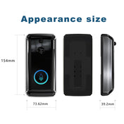 M101 WiFi Intelligent Video Doorbell, Support Infrared Night Vision / Motion Detection / Two-way Intercom / 32GB SD Card (Black) Eurekaonline