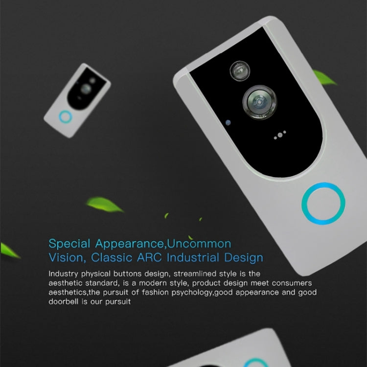 M2 720P Smart WIFI Video Visual Doorbell,Support Mobile Phone Remote Monitoring & Night Vision (Grey) Eurekaonline