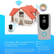 M2 720P Smart WIFI Video Visual Doorbell,Support Mobile Phone Remote Monitoring & Night Vision (Grey) Eurekaonline