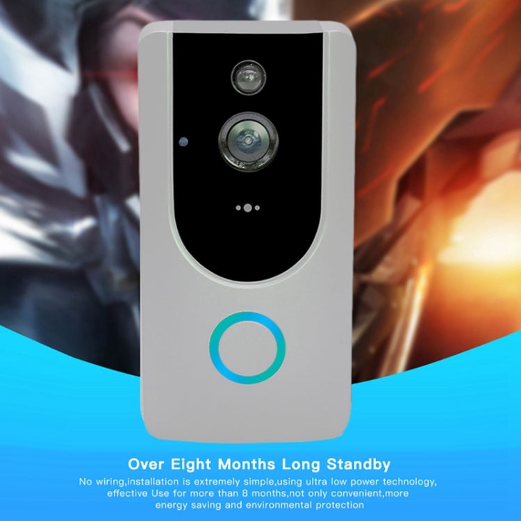 M2 720P Smart WIFI Video Visual Doorbell,Support Mobile Phone Remote Monitoring & Night Vision (Grey) Eurekaonline