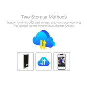 M200A 1080P WiFi Intelligent Round Button Video Doorbell, Support Infrared Motion Detection & Adaptive Rate & Two-way Intercom & Remote / PIR Wakeup(White) Eurekaonline