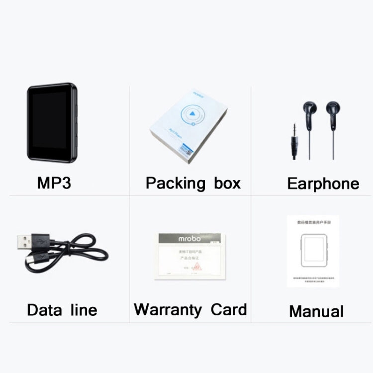 M21 Touch Version 1.77 Inch Novel Reading MP3 E-book, Specification:With Bluetooth(4GB) Eurekaonline