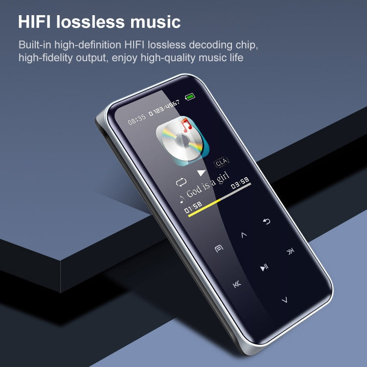 M22 Portable Bluetooth Touch Screen MP3 Player Recorder E-Book, Memory Capacity: 32GB(Black) Eurekaonline