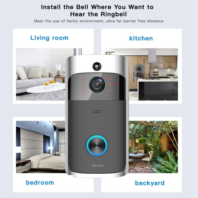 M3 720P Smart WIFI Ultra Low Power Video Visual Doorbell With Ding Dong Version(EU Plug) Eurekaonline