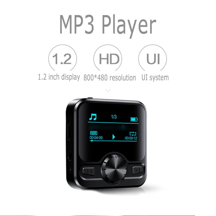M9 AI Intelligent High-definition Noise Reduction Voice Control Recorder Ebook Bluetooth MP3 Player, Capacity:4GB(Black) Eurekaonline