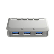 MB-103 USB 3.1 Three-Port Drive-Free HUB + 7.1 Voice Changer Sound Card High-Speed Docking Station, PS5 Voice Changer Sound Card Compatible with PS4 Headset, Cable Length: 1.2m(1 to 3) Eurekaonline
