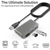 MB-103 USB 3.1 Three-Port Drive-Free HUB + 7.1 Voice Changer Sound Card High-Speed Docking Station, PS5 Voice Changer Sound Card Compatible with PS4 Headset, Cable Length: 1.2m(1 to 3) Eurekaonline