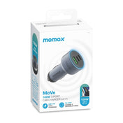 MOMAX UC17E 100W USB-C / Type-C x 2 + USB Three Ports Car Charger Eurekaonline
