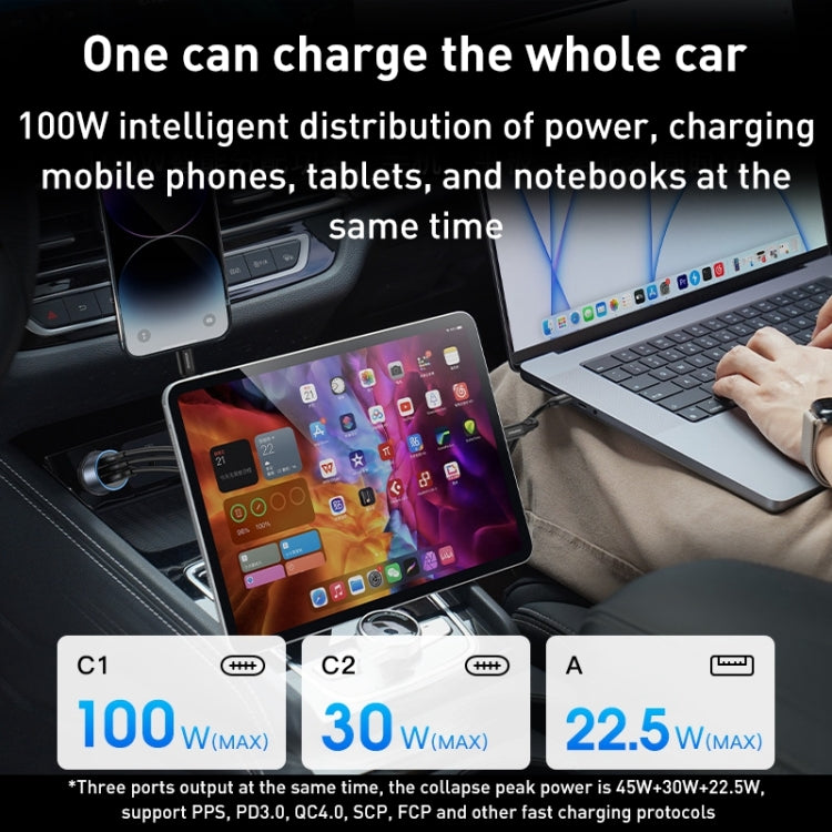 MOMAX UC17E 100W USB-C / Type-C x 2 + USB Three Ports Car Charger Eurekaonline