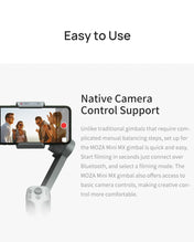 MOZA Mini MX 3 Axis Foldable Handheld Gimbal Stabilizer for Action Camera and Smart Phone(Grey) Eurekaonline