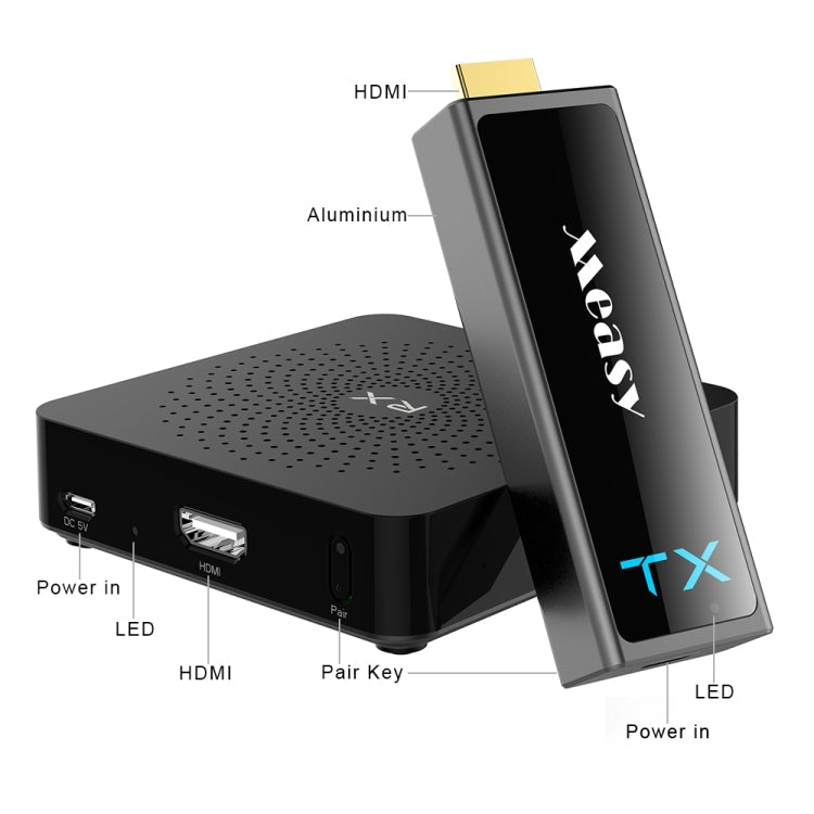 Measy W2H Mini2 60GHz Full HD 1080P Wireless 3D Transmission Kit, Transmission Distance: 30m, US Plug Eurekaonline