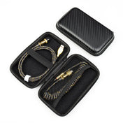 Mechanical Keyboard Spring Cable Gold-plated Aerial Plug(Black) Eurekaonline