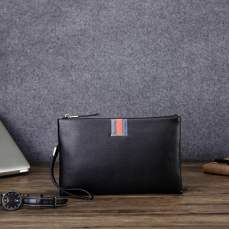 Men Leather Casual Clutch Leather Smart Anti-Theft & Anti-Lost Coin Purse, Size:Small Eurekaonline