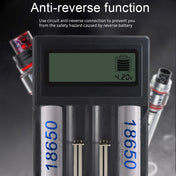 Micro USB 4 Slot Battery Charger for 3.7V Lithium-ion Battery, with LCD Display Eurekaonline