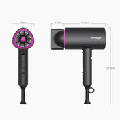 Mingge T1 T Style 1800W High-power Cold Hot Air Wind Fast Drying Folding Hair Dryer, Plug Type:US Plug( Green) Eurekaonline