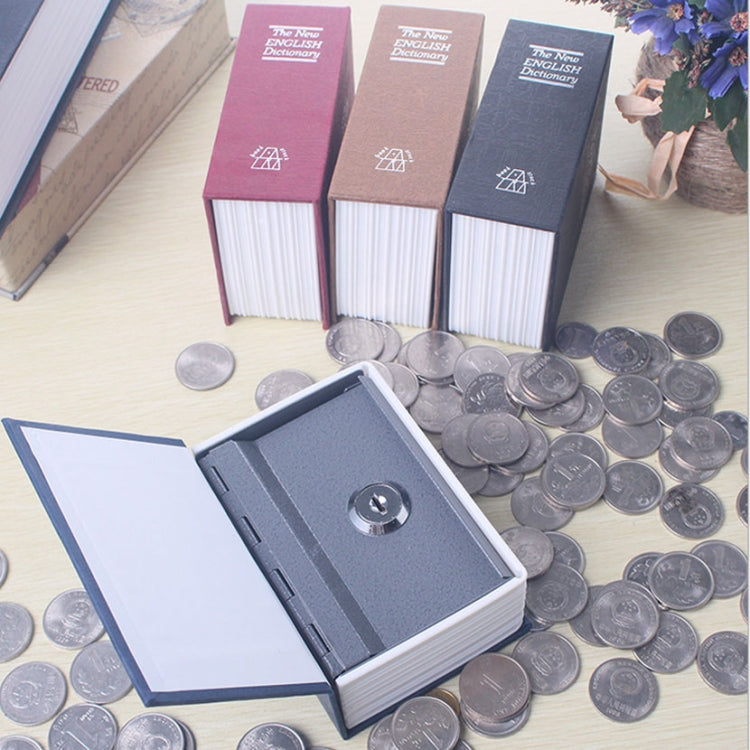 Mini Dictionary Safe Box Book Secret Security Lock Cash Money Coin Storage Jewellery key Locker(Red) Eurekaonline