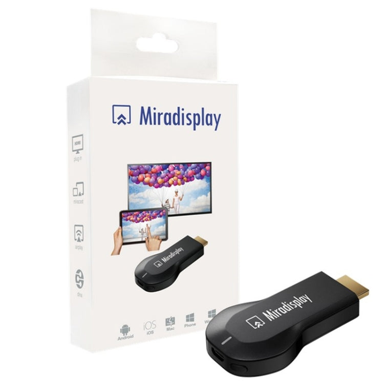Miradisplay WiFi HDMI Display Dongle / Miracast Airplay DLNA Display Receiver Dongle(Black) Eurekaonline