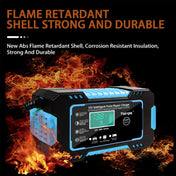Motorcycle / Car Battery Smart Charger with LCD Creen, Plug Type:US Plug(Blue) Eurekaonline