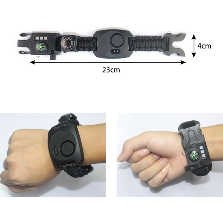 Multifunctional Braided Umbrella Rope Watch Alarm Bracelet Outdoor Survival Bracelet Eurekaonline