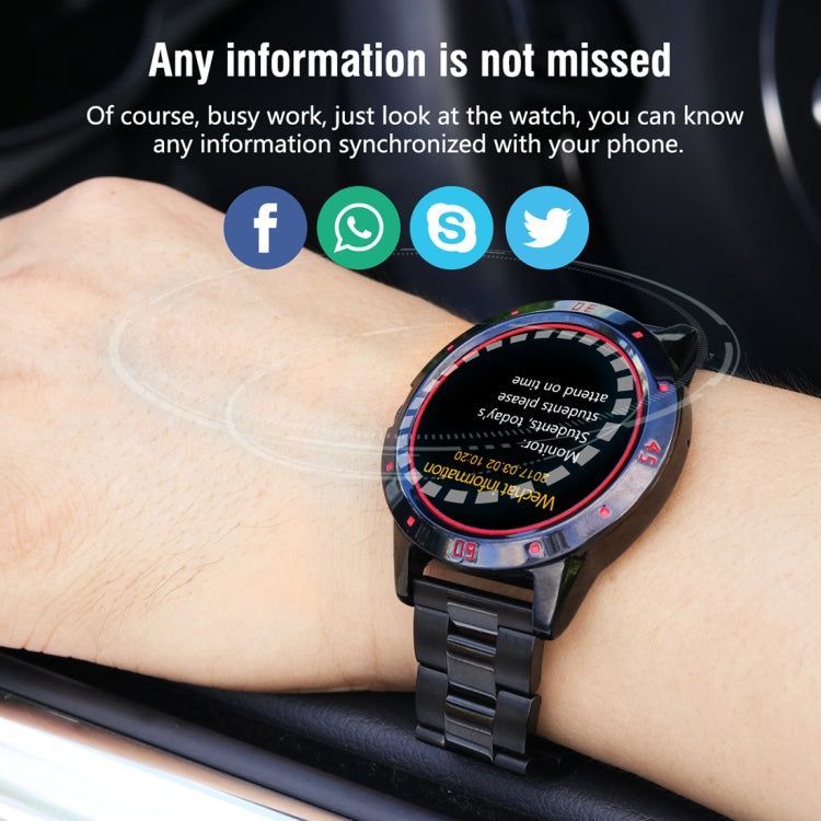 N6 Smart Watch 1.3 inch TFT Screen MTK2502C Bluetooth4.0, Stainless Steel Watch Band, Support Heart Rate Monitor & Pedometer & Sleep Monitor & Sedentary Reminder(Silver) Eurekaonline