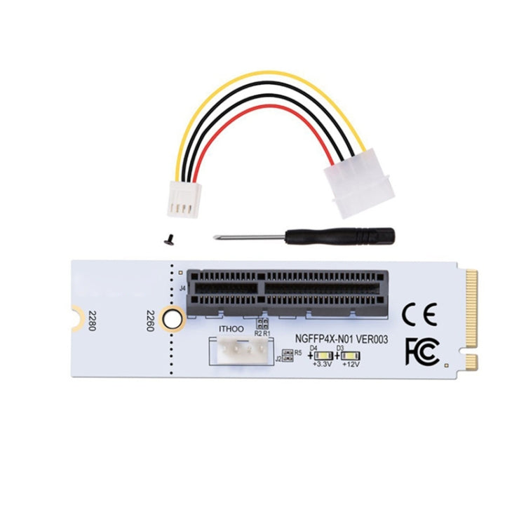  16X Graphics Card Mining Slot Adapter Riser Converter Card with LED & 4 Pin Power Cable Eurekaonline