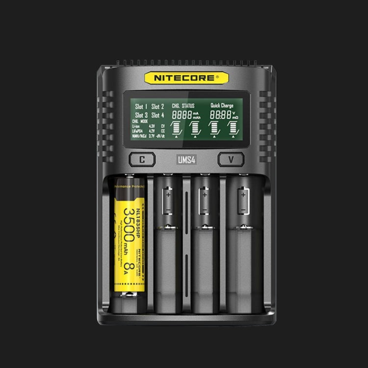 NITECORE Fast Lithium Battery Charger, Model: UMS4 Eurekaonline