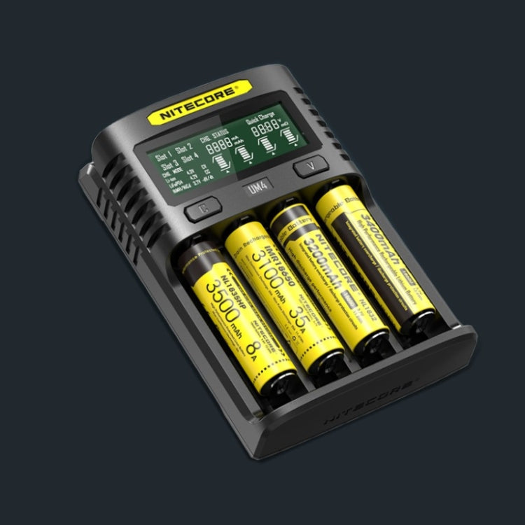 NITECORE Fast Lithium Battery Charger, Model: UMS4 Eurekaonline